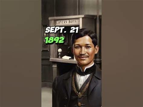 Jose Rizal wins a Lottery in 1892 .